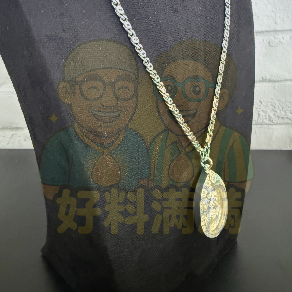 1-Hook Nano Silver Necklace — For 1 Thai Amulet