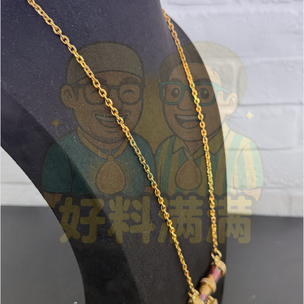 1-Hook Nano Gold Necklace — Takrut + 1 Amulet (Premium Nano Gold)