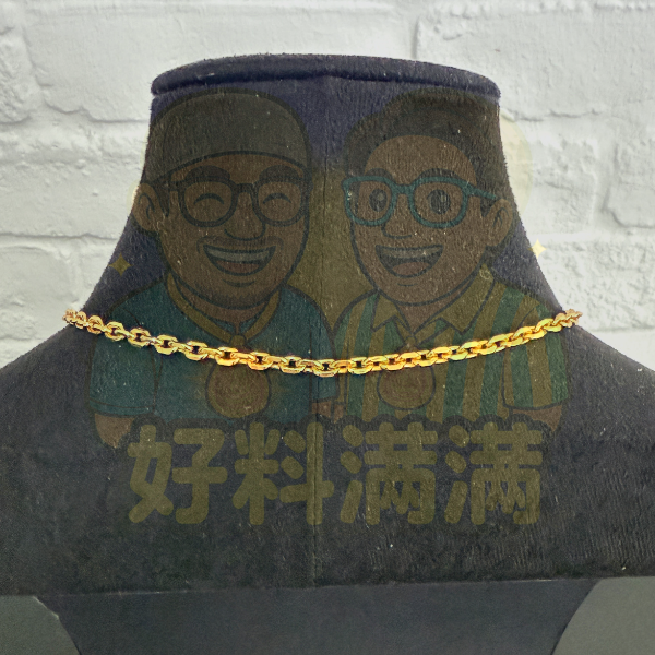 1-Hook Nano Gold Necklace — Takrut + 1 Amulet (Premium Nano Gold)