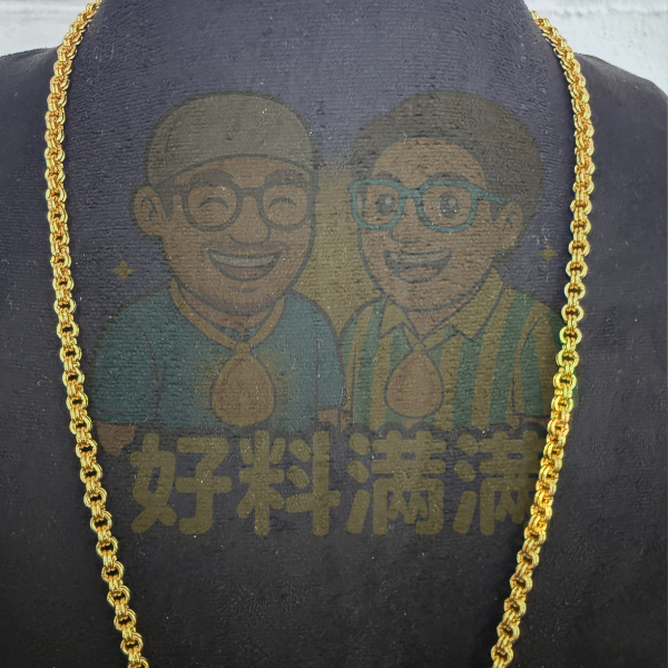 3 Hook Nano Gold Necklace