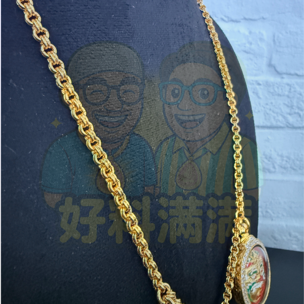 3 Hook Nano Gold Necklace