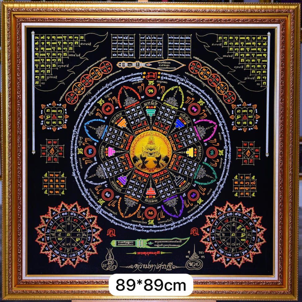 MASTER NA AEK - MAHAYANT PILLAR OF DESTINY WITH DEITY 89x89CM